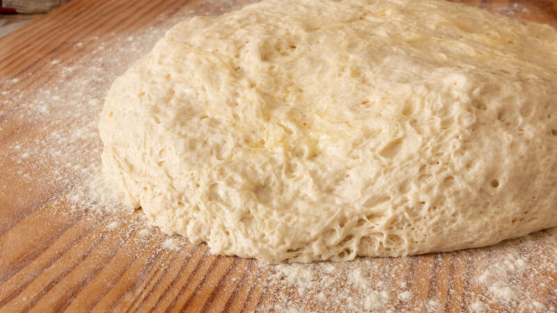Pizza dough fermented 48 hours