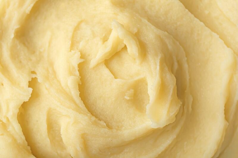 Close-up of creamy mashed potatoes